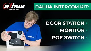 Dahua New IPIntercom System Kit Review amp Setup VTO Door Station amp VTH Series Monitor  PoE Switch [upl. by Noyk]