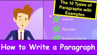 How to Write a Paragraph The 10 Types of Paragraphs ⭐⭐⭐⭐⭐ [upl. by Ahtilat66]