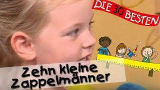 👩🏼 Zehn kleine Zappelmänner  Singen Tanzen und Bewegen  Kinderlieder [upl. by Caresa]