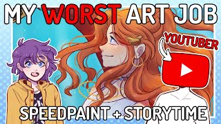 The Worst Art Job Ive Ever Had  Speedpaint Storytime [upl. by Ivgnout]