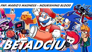 Nourishing Blood But Every Turn A Different Character Is Used  Marios Madness V2 BETADCIU [upl. by Issirk]