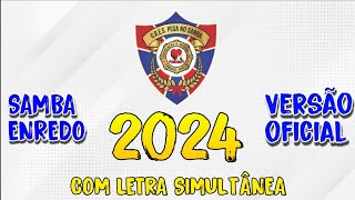 Pega no Samba 2024  SAMBAENREDO OFICIALcom letra simultânea [upl. by Rutledge621]