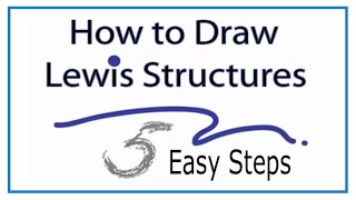 How to Draw Lewis Structures Five Easy Steps [upl. by Synned]