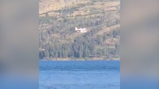 RAW Skimmers fight fire near Peachland [upl. by Eus]