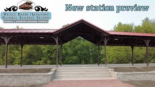 PREVIEW NEW WilkesBarreScranton Regional Railroad Station [upl. by Yeoz]