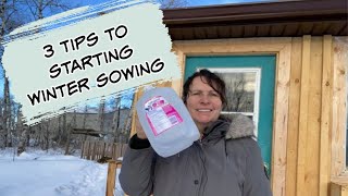 Winter Seed Sowing Outdoors  3 Tips to Start Winter Sowing [upl. by Nah]