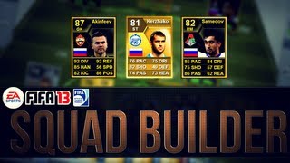 BEST POSSIBLE RUSSIA TEAM wSIF AKINFEEV  FIFA 13 Ultimate Team Squad Builder [upl. by Eelrihs]