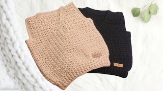 Como tejer un ajuar Saquito o jersey para bebe a crochet 12 [upl. by Nicolea918]