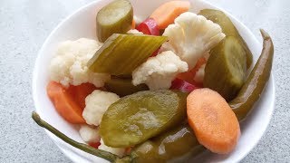 Torshi Shoor Pickled Vegetable Recipe [upl. by Gnol502]