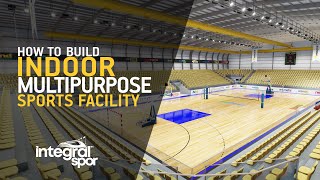 How to build indoor multipurpose sports facility 2000 attendance capacity [upl. by Dilks]