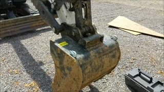 Welding Chain Hooks on Bobcat E42 Excavator bucket 7014 Welding Rods [upl. by Cardinal665]