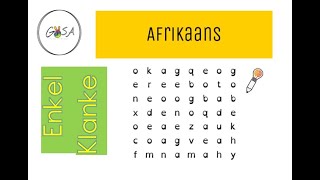 Afrikaans Enkelklanke [upl. by Litsyrk701]