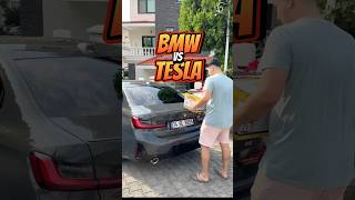 Trunk Wars BMW vs TESLA 👀 [upl. by Ticon]