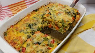 BUDÍN DE VERDURAS🥕🥦 Receta Económica y Deliciosa😋 Te Encantará👍 [upl. by Sillihp]