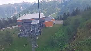 Stubnerkogelbahn Bad Gastein to mountaim station full ride [upl. by Hawker]