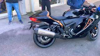 Hayabusa 2021 exhaust sound Akrapovic [upl. by Aleit]