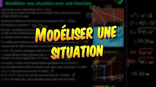 Mathématiques  Comment modéliser une situation avec une fonction [upl. by Attenyw]