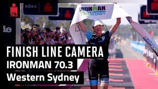 2024 IRONMAN 703 Western Sydney  Finish Line Camera [upl. by Eellac856]