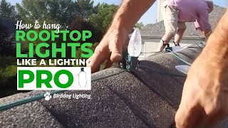 Easy Way to Hang Rooftop Christmas Lights [upl. by Schmeltzer874]