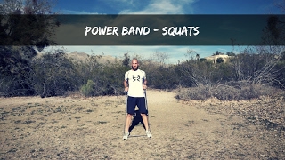 Power Band Squats [upl. by Ardnasxela]