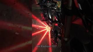 Star Led Light For bike 😎💥 star neon shortsfeed viralshorts [upl. by Aramad]