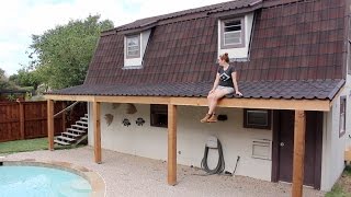 How To Build a Covered Patio  DIY Porch Part 1 [upl. by Sidonia477]