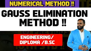 NUMERICAL METHODGAUSS ELIMINATION METHOD METHODMATHEMATICSPRADEEP GIRI SIR [upl. by Harbard971]