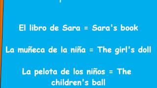 El genitivo sajón The Saxon genitive [upl. by Gottfried]