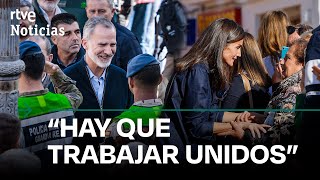 DANA ASÍ ha sido la VISITA de los REYES FELIPE VI y LETIZIA a UTIEL CHIVA y LETUR  RTVE Noticias [upl. by Ianaj]