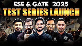 ESE amp GATE 2025 Test Series Launch  GATE 2025 Preparation [upl. by Brag293]