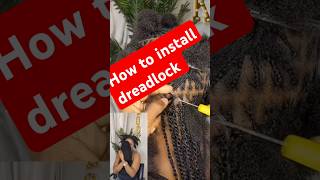 How to install dreadlock youtube knotlessbraids dreadlocks howtomakeawig fypシ゚viral fypp [upl. by Atinoj525]