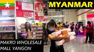 Makro 🇲🇲  Exploring Yangons Big Wholesale Mall [upl. by Roel]