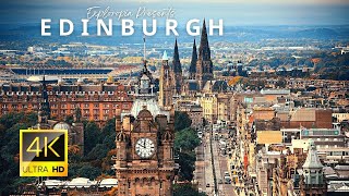 Edinburgh Scotland 🏴󠁧󠁢󠁳󠁣󠁴󠁿 in 4K ULTRA HD 60FPS video by Drone [upl. by Brande]