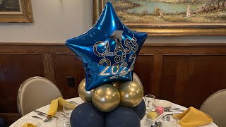 Balloon Centerpieces  Graduation Dinner  Tutorial  DIY [upl. by Tallia]