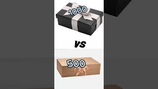 Big challenge 500 vs 1000 Choose one gift 🎁❤️shortsvideo unfreezemyacount shortsshortsvideo [upl. by Lienad]