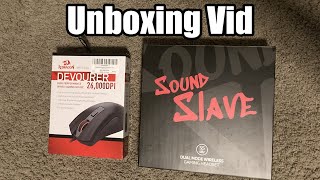 Unboxing A Redragon Mouse and Headset [upl. by Ott]