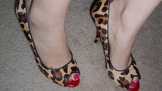 Leopard hair high heel pumps unboxing and review [upl. by Tuhn609]