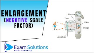 Enlargements NEGATIVE scale factor GCSE Maths Level 46 ExamSolutions [upl. by Aneelas]