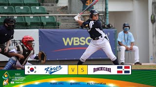 Highlights 🇰🇷 Korea vs Dominican Republic 🇩🇴 WBSC U12 Baseball World Cup [upl. by Anilrac]