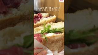 best sandwich in Florence Italy Al Antico Vinaio [upl. by Bolanger]