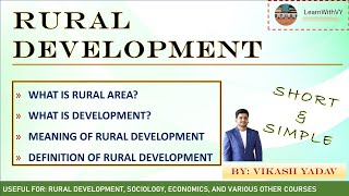 RURAL DEVELOPMENT  Definition  English Notes  Detailed Explanation [upl. by Rolph]