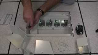 Wiremold How to Install 50A Adapter into the Evolution Floor Box [upl. by Alacim]