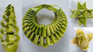 4 DIY Art amp Craft idea by coconut leaves [upl. by Zalea]