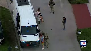 Multiple people detained during FBI raid in Miami Gardens [upl. by Oneida222]