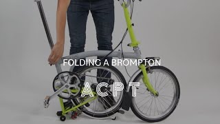 Folding a Brompton [upl. by Nosreh]