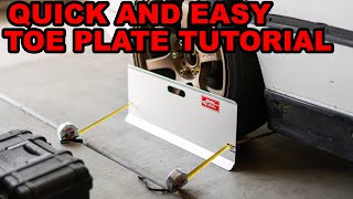 How To Use Toe Plates Toe Plates DIY Alignment Drift Alignment [upl. by Kaitlyn]