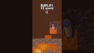 X1 speed vs X2 speed vs X1000 speed minecraft shorts minecraftshorts [upl. by Einahpts]