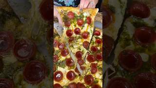 The PESTO PEPPERONI HOT HONEY PIZZA from Frank amp Danny’s Pizza on Staten Island NYC DEVOURPOWER [upl. by Noreht]