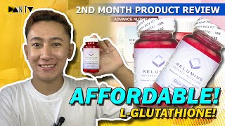 Relumins Reduced LGlutathione Product Review  2 months of taking  Dan TV [upl. by Hubey]