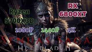 ryzen 7 5700X3D RX 6800XT  Hellblade 2 with commentary [upl. by Drandell114]